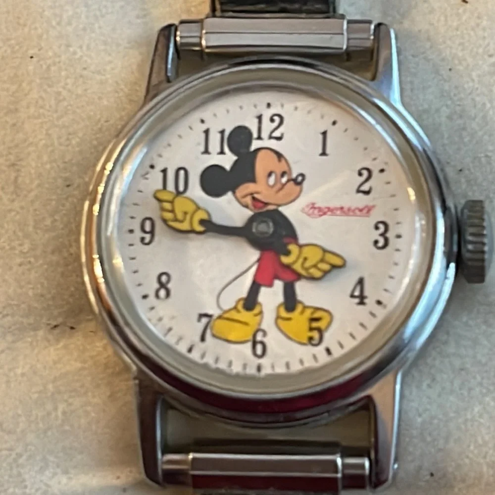 Disney 🔥🔥🔥 - Rare Vintage Ingersoll Mickey Mouse watch. Pre 1960. 🔥🔥🔥